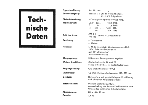 TR 92 Art. Nr. 09255; QUELLE GmbH (ID = 1251644) Radio