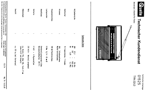 TRN3243; QUELLE GmbH (ID = 918592) Radio