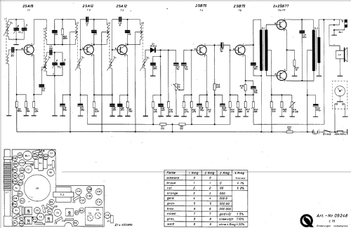 7 / Sieben / Seven Transistor Uhrenradio C75 Art. Nr. 09248; QUELLE GmbH (ID = 356261) Radio