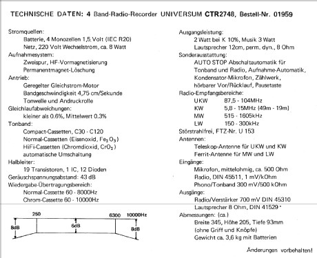 Universum Chrom Automatic CTR2748; QUELLE GmbH (ID = 205112) Radio