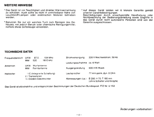 Universum Electronic Radio Timer UR1863; QUELLE GmbH (ID = 2380712) Radio