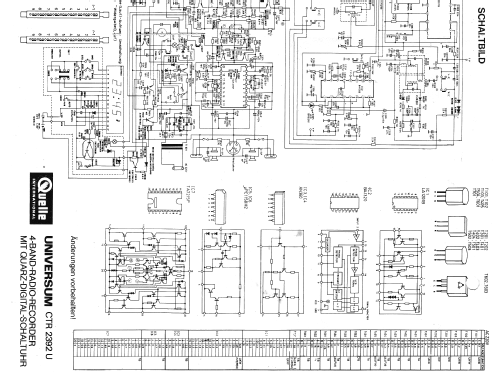 Universum Senator 4 Band Stereo Radio Recorder CTR 2392U ; QUELLE GmbH (ID = 1523202) Radio