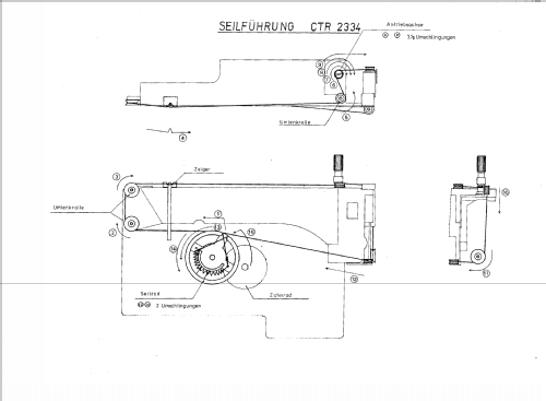 Universum Tonband-Radio-Kombination CTR-2322 & CTR2334; QUELLE GmbH (ID = 1324523) Radio