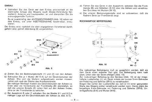 Universum UKW Cassetten Stereo ACR 2765 Bestell-Nummer 015.268 6; QUELLE GmbH (ID = 2380458) Car Radio