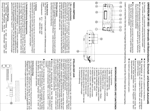 UR 1003; QUELLE GmbH (ID = 1275202) Radio