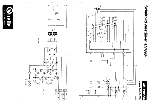 Universum Verstärker LV896 Best.Nr. 030-415-4; QUELLE GmbH (ID = 2454414) Ampl/Mixer