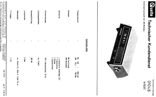 W1935; QUELLE GmbH (ID = 915236) Radio