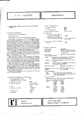 FM Tuner FMT1 FMT1Q; Radford Audio Ltd.; (ID = 2714405) Radio