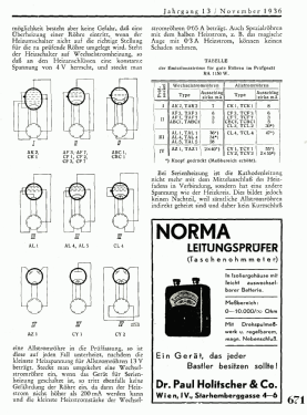 Röhrenprüfgerät RA1150W; Radio Amateur, (ID = 2760057) Equipment