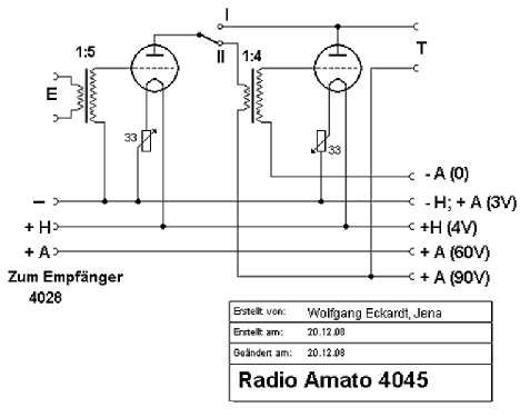 Amato-Europa, NF-Verstärker 4045; Radio-Amato, Otto (ID = 537112) Ampl/Mixer