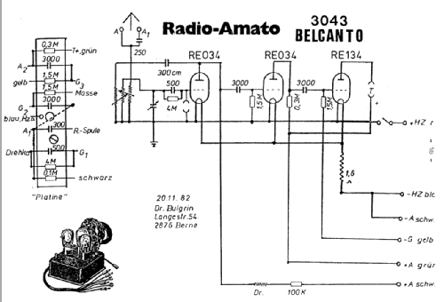 Belcanto Fernempfänger 3043; Radio-Amato, Otto (ID = 653254) Radio