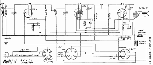 V ; Radio Circular Co.; (ID = 233519) Radio