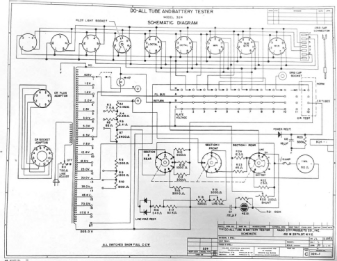 Do-All Tube and Battery Tester 324; Radio City Products (ID = 3081038) Equipment