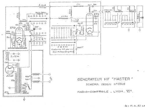 Generateur H.F. Master 684B; Radio-Contrôle; Lyon (ID = 1051353) Equipment