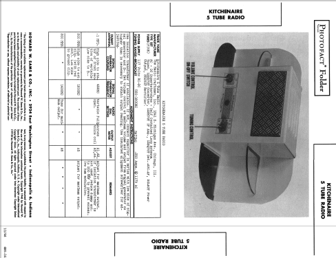 Kitchenaire ; Radio Craftsmen Inc. (ID = 476001) Radio