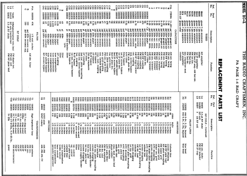 RC-1 AM-FM Tuner; Radio Craftsmen Inc. (ID = 474619) Radio