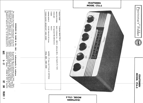 Stradivarius CTA-5; Radio Craftsmen Inc. (ID = 2428595) Radio