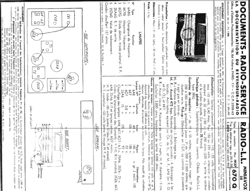 Miniavox 38 Ch= 3852; Radio L.L. Lucien (ID = 233504) Radio