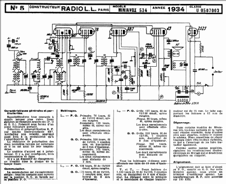 Miniavox 534; Radio L.L. Lucien (ID = 51058) Radio