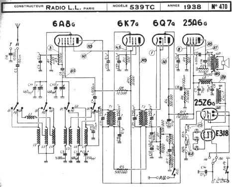 Synchromatic 539TC; Radio L.L. Lucien (ID = 220032) Radio