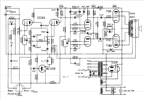 Amplificateur de sonorisationF Virtuose PP22; Radio-MJ M.-J.; (ID = 1869312) Ampl/Mixer