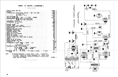 Amplificateur monophonique BF Dancing; Radio-MJ M.-J.; (ID = 1870147) Ampl/Mixer