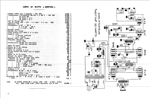 Amplificateur monophonique BF Meeting; Radio-MJ M.-J.; (ID = 1870149) Ampl/Mixer