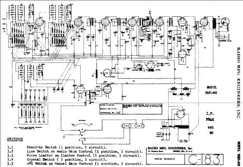 RME-99 ; Radio Mfg. Engineers (ID = 771099) Amateur-R