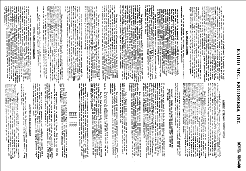 RME-99 ; Radio Mfg. Engineers (ID = 771100) Amateur-R