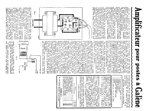 Ampli Galène ; Radio-MJ M.-J.; (ID = 2290293) Ampl/Mixer