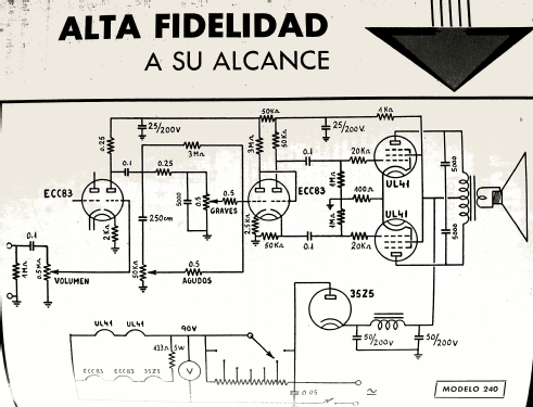 Alta Fidelidad 240; Radio Ohm Juan (ID = 2445343) Ampl/Mixer