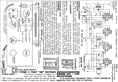 Oriole Ch= 4A; RPC R.P.C. Radio (ID = 408615) Radio