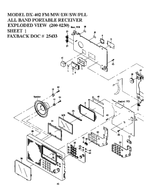 DX-402; Radio Shack Tandy, (ID = 3115034) Radio