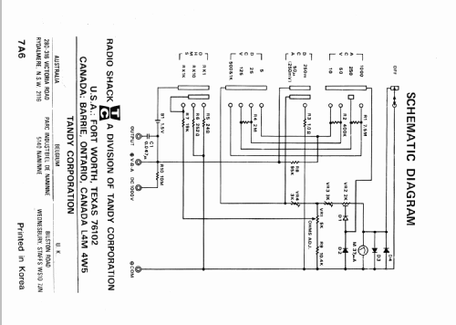 Micronta Multitester 22-201; Radio Shack Tandy, (ID = 1996166) Equipment