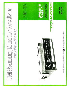 Patrolman Pro-7B Cat. No. 20-173; Radio Shack Tandy, (ID = 3119648) Amateur-R