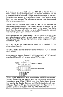 Pocket-Scan Pro-22 Cat. No. 20-103; Radio Shack Tandy, (ID = 3120257) Amateur-R