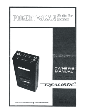 Pocket-Scan PRO-4 Cat. No. 20-168; Radio Shack Tandy, (ID = 3119072) Amateur-R