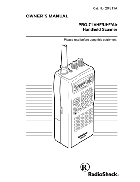 Pro-71 Cat. No. 20-311; Radio Shack Tandy, (ID = 3123947) Amateur-R