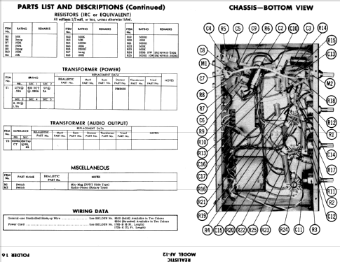 AF-12 Cat. No.= 33CX303Y; Radio Shack Tandy, (ID = 523290) Verst/Mix