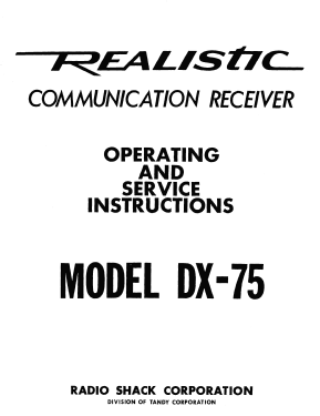 Realistic DX-75; Radio Shack Tandy, (ID = 3112102) Radio