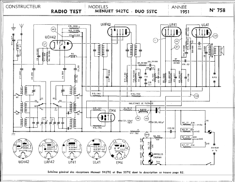 Menuet 942TC; Radio Test; Paris (ID = 307804) Radio