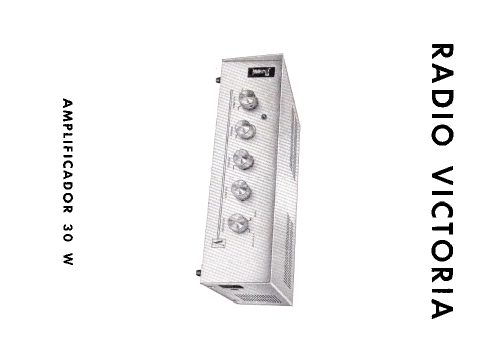 Amplificador 30 W; Radio Victoria; (ID = 2426719) Ampl/Mixer