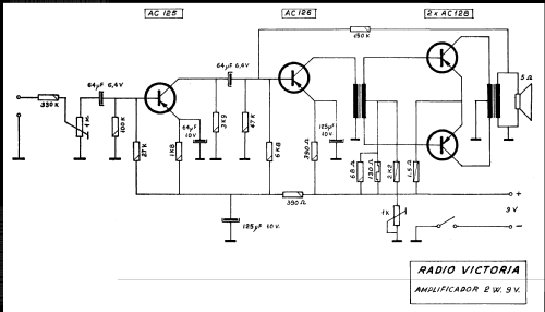 Amplificador Transistorizado 2 W 9 V; Radio Victoria; (ID = 2535132) Verst/Mix