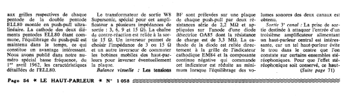 Préamplificateur-Amplificateur stéréophonique TR 1307; Radio Voltaire; (ID = 2739219) Ampl/Mixer