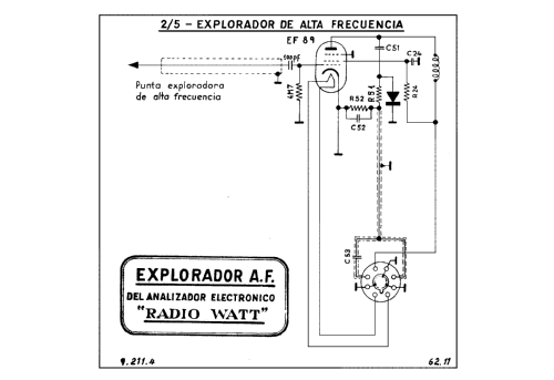 Analizador Electrónico - Signal Tracer - Valgifson T-4; Radio Watt Valgifson (ID = 2534765) Equipment