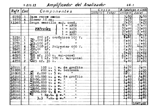 Analizador Electrónico - Signal Tracer - Valgifson T-4; Radio Watt Valgifson (ID = 2534776) Equipment