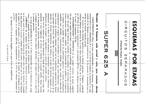 Super 625-Ac; Radio Watt Valgifson (ID = 1887128) Radio