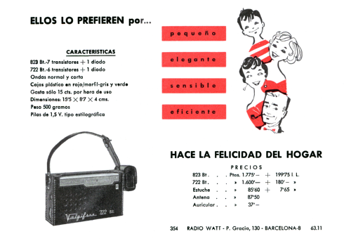 Super 722-Bt Valgifson; Radio Watt Valgifson (ID = 1887194) Radio