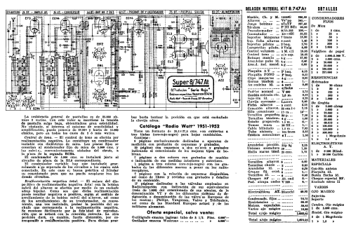 Super 8/747-At; Radio Watt Valgifson (ID = 1885279) Radio