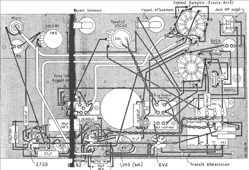 Magnétophone 1956; Radiobois; Paris (ID = 494053) R-Player